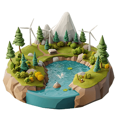 Greener economy illustration